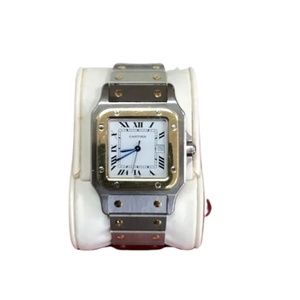 Authentic Pre-owned Santos de Cartier Galbee Automatic Watch Stainless Steel